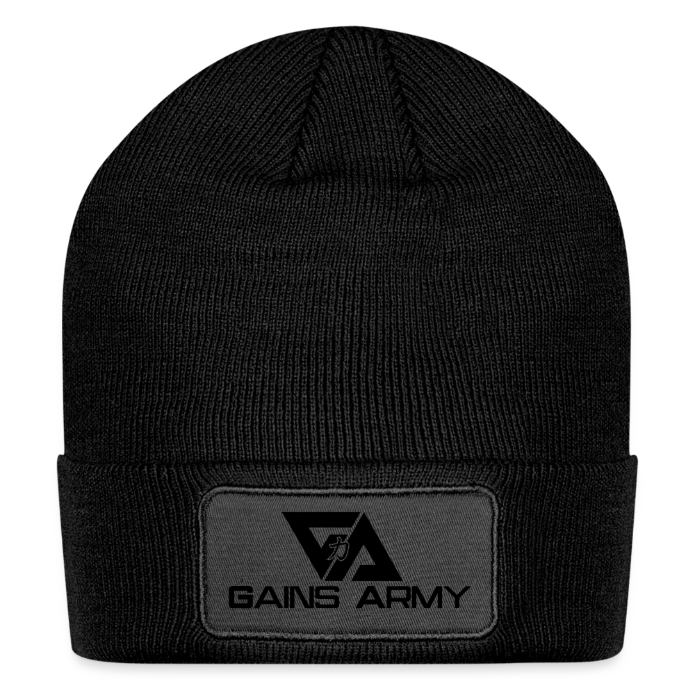 Patch Beanie - black